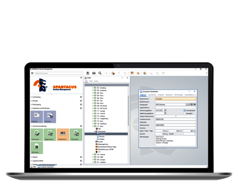 SPARTACUS Inventarmanagement - Hinterlegung und Verwaltung der Hardware im Technischen Gebäudemodell
