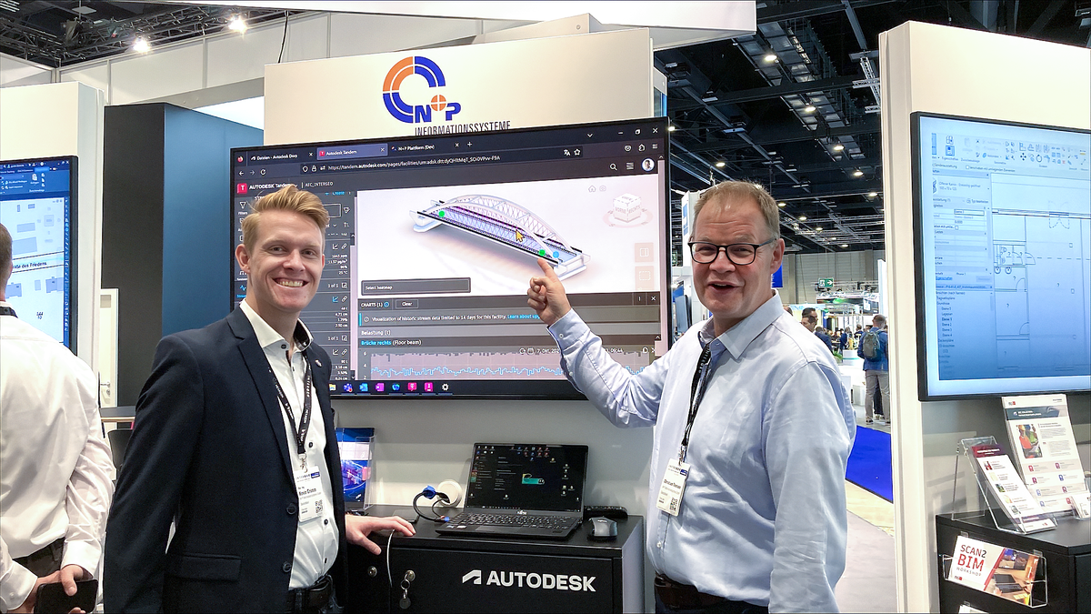 N+P auf der INTERGEO 2026 Kevin Grimm und Christian Thiemann von N+P präsentieren auf der INTERGEO digitale Lösungen für die Infrastrukturplanung am Autodesk-Gemeinschaftsstand.